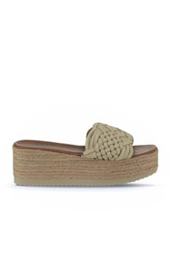 Resim Bueno Shoes Sarı Deri Kadın Dolgu Topuklu Terlik 01wu6118 
