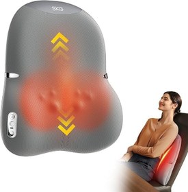 Resim SKG TS700 Kablosuz Sırt ve Bel Masaj Aleti | 4D Shiatsu Tüm Sırt Masajı | 40 cm Ultra Uzun Gövde | Hızlı Isıtma (45-55°C) | Ultra İnce Tasarım | Type-C Şarj | Ev & Ofis Kullanımı 