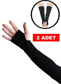 Resim Seftil Voleybol Elliği / Başparmak Geçmeli/Siyah 