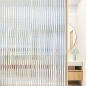 Resim 4mil Kalınlıkta Uzun Gökkuşağı Buzlu Cam Sticker - Kendinden Yapışkanlı, Işık Filtreli Pencere Filmi Banyo, Balkon ve Daha Fazlası İçin - Gizlilik ve Dekor İçin İdeal, Banyo Pencere Filmi | Buzlu Cam Tasarımı | Kolay Kurulum, Banyo Dekoru 