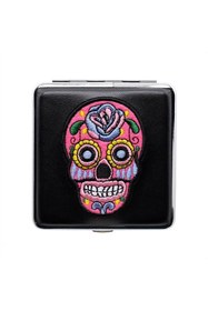 Resim Atomic German Skull Deri Kısa Sigara Tabakası Pembe 20li 