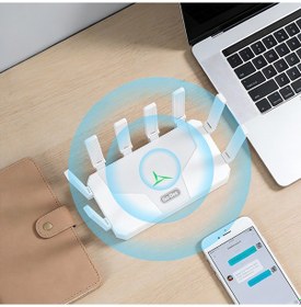 Resim Go Des Gd-wps018 1200m 8 Antenli 5ghz Wifi Sinyal Güçlendirici Router Beyaz 