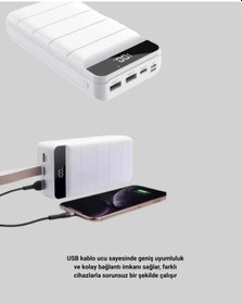 Resim Bfs Çoklu Cihaz Uyumlu Led Ekranlı 50000 Mah Powerbank Çok Renkli 