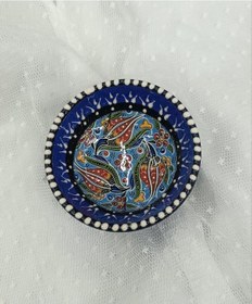 Resim Çini 8 Cm Çerezlik Kase Sosluk Sunumluk Kahvaltılık Çok Renkli 