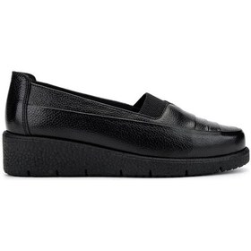 Resim Tamer Tanca Kadın Hakiki Deri Siyah Casual Ayakkabı 1095 0121 Bn Ayk Y25 Sıyah Siyah 