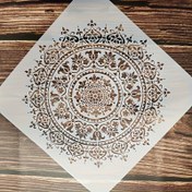 Resim 1 adet 29.97x29.97 cm Büyük Vintage Mandala Desenli Şablon - DIY El Sanatları, Duvar Sanatı, Kumaş ve Ev Dekoru için İnce Çiçek ve Geometrik Kesim Tasarımı - Yeniden Kullanılabilir Yüksek Kaliteli Şablon, Yaratıcı Projeler, El Sanatları Şablonları Yeniden Kullanılabilir, Sanatsal Kesim, İncelikli Desenler, Çok Yönlü Kullanım 