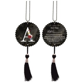 Resim A Harfli Ve Nazar Ayetli Dikiz Ayna Süsü (551170366) 