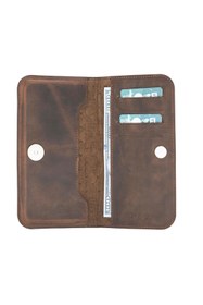 Resim Bouletta Lisbon Clutch Universal Kartlıklı Telefon Cüzdan 5.2'' G6 Kahve 