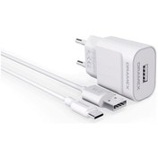 Resim Dramex D21T 2.1A Type-C – Usb Şarj Adaptörü & Şarj Data Kablosu (550443255) 