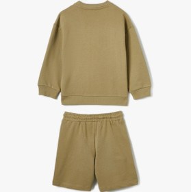 Resim Koton Eşofman Takımı Sweatshirt Ve Şort Set Haki 4skb10390tk Haki 