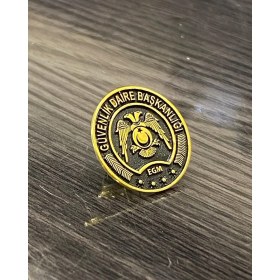Resim Kuyumcudan Güvenlik Daire Başkanlığı Gümüş Yaka Rozeti 
