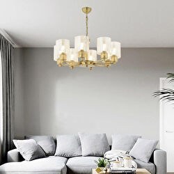 Resim Geneva 8 Li Eskitme Modern Yatak Odası Salon Avize Apliqa