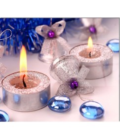 Resim Olinpa Cam Ocak Arkası Koruyucu | Mum Model 