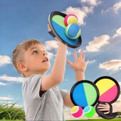 Resim Çocuklar için Yapışkan Top Oyun Seti, 19cm Karışık Renkli Plastik Sinek Diski ve Emme Kupası ile Etkileşimli Atma ve Kaptırma Oyuncağı, Okul ve Aile Eğlence Aktiviteleri için 