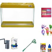 Resim Kanki Pet 30 Cm Akvaryum Hazır Set 3018 Sarı 