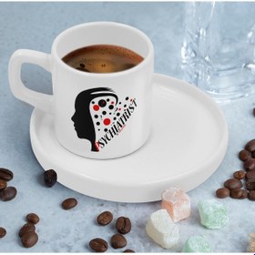 Resim Bk Gift Kişiye Özel Sunum Tabaklı Psikiyatrist Tasarımlı Kahve Fincanı-3, Sevgiliye Hediye, Arkadaşa Hediye, Psikiyatrist Hediye Kobitmeyen137797 Bk G 