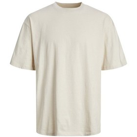 Resim Jack & Jones Jack&Jones Jjebradley Geniş Kesim Tişört 12249319 Bej 