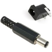 Resim LEDONLİNE 1 Set Dc Power Jak Erkek Fiş Dişi Şase Soket 2,1mm Soket Seti 