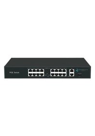 Resim Ods 16port +2 Uplınk 200w Full Poe 08ods-16p2u1s-200 10/100 1x Sfp Yönetilemez Switch 