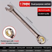Resim 1 Adet Ağır Hizmet Tipi 72 Dişli Ergonomik Tutma Kollu ve Tek Parça Siyah Nikel Baş Çevirmeli Anahtar - Chrome Vanadyum İmalatı, 12 Modlu Metrik/Imparatorluk Ölcüsü, 72-Pozisyon Moment Ana 