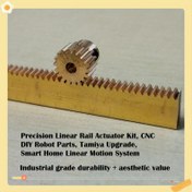 Resim Anodize Çok Renkli El Sanatı, Paslanmaz + Cyberpunk Estetiği Pirinç Dişli İletim Sistemi Sarıl Bazlı CNC Parça Robotik Montaj Modern Mekanizma Endüstriyel Tasarım Dayankalı Şey Anil Kaplama Lineer Ray Aktuasyonlu Makine Yenileme Ustalar ve Tamirciler DIY Tutkunlar 