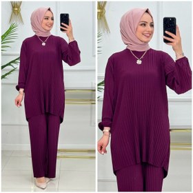 Resim Still Butik Elif Yılmaz Yeşim Takım Sandy Kumaş Pantolon Tunik İkili Yazlık Tesettür Giyim ST2171 