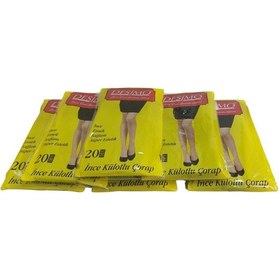 Resim 6'lı 20 Denye Mat İnce Külotlu Çorap Sahra 