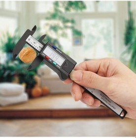 Resim 0-100mm Dijital Kumpas Elektronik Lcd Ekranlı Hassas Ölçüm Aleti Takı Ve Dıy İçin 