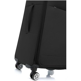 Resim Louisiana Polo Büyük Boy Lüx Kumaş Valiz Siyah 2082 Siyah 