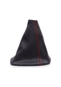 Resim Fort Connect 2013 Ve Sonrası Uyumlu Vites Körüğü Siyah Deri Kırmızı Dikiş 