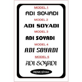 Resim 30x6cm 1 Adet Isim Yazı Araba Sticker Çıkartma -oto Sticker-araba Sticker 