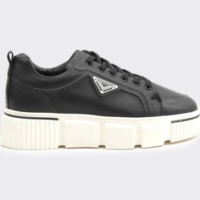 Resim Derinet Yüksek Taban Bağcıklı Hakiki Deri Erkek Sneaker 