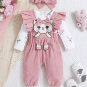 Resim Üç Parça Kız Çocuk Takımı 