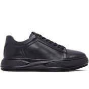 Resim Derimod Erkek Siyah Bağcıklı Kalın Tabanlı Deri Sneaker,Kışlık Spor Ayakkabı 25WFD676118 