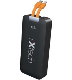 Resim İXTECH 20.000 Mah Powerbank Kablosuz Şarj Cihazı 22.5w Siyah 