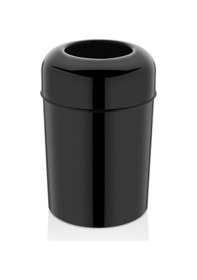 Resim Rulopak Pota Kapak Çöp Kovası - Siyah 15 Lt 