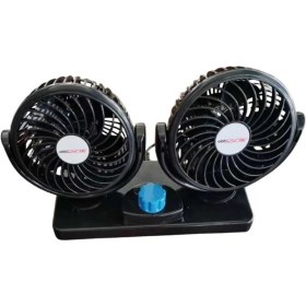 Resim PINUKS Vantilatör Torpido Üstü Iki Fanlı Ayarlı 12V Oto Aksesuar Premium 