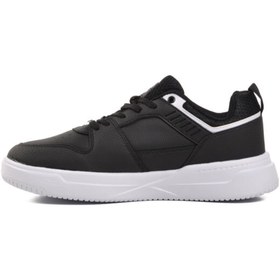 Resim WALKWAY Siyah Beyaz Bağcıklı Erkek Sneaker 