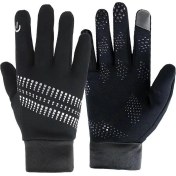 Resim Dokunmatik Ekranlı Kışlık Kadife Kaymaz Tırmanma Eldiveni Windcuff 