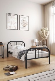 Resim FANO Royal Metal Karyola Siyah Tek Kişilik Ferforje Yatak 90x190, 90x200, 100x200, 120x190, 120x200 