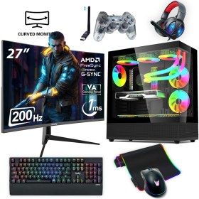 Resim İzoly Nextgen F-X I5-14400F 32GB 1tb M.2 Nvme Rtx 4060TI 8gb 27" 200HZ 240MM Sıvı Soğutma Oyuncu Masaüstü Bilgisayarı 