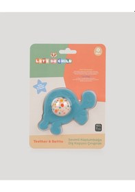 Resim Sevimli Kaplumbağa Diş Kaşıycı Çıngırak - Turkuaz 