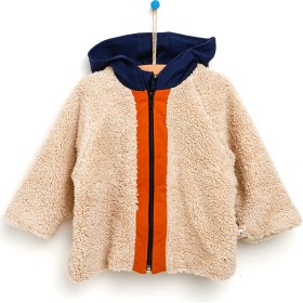 Resim Bebbek Ice Age Is Cool Kapüşonlu Micro Kapitone Detaylı Şık Welsoft Hırka 