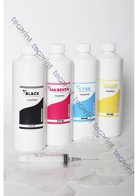 Resim Tecprint Epson L6190 Cmyk 500 Ml Uyumlu Mürekkep Seti+enjektör+eldiven 