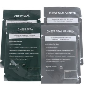 Resim Universal Anti-Choking Göğüs Tamponu - Açık Göğüs Yaralanmaları ve Solunum Göğüs Yaralanmaları için Evrensel Anti-Boğulma Göğüs Tamponu 