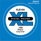 Resim D'Addario XLB105 Nickel Wound Tek Bas Gitar Teli (105) 
