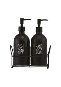 Resim Sapone Black 2'li Standlı Sabunluk 