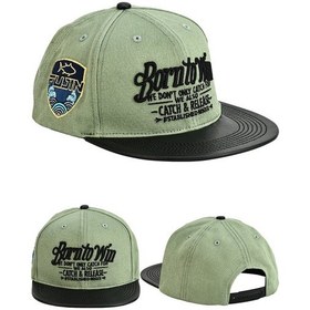 Resim Btw Leather Visor Şapka Light Green 