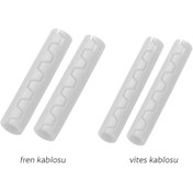 Resim Brakco Bisiklet Kablo Koruma - Mbp-49/50, 4'lü Set, Beyaz 