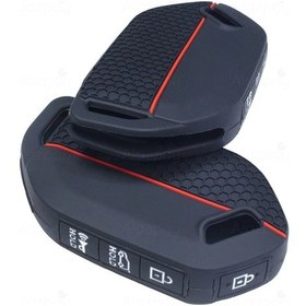 Resim Kia Ev5 Ev6 Ev9 K3 K5 Sorento Picanto Mq4 Ka4 Silikon Desenli Anahtar Kılıfı 5 Tuşlu 